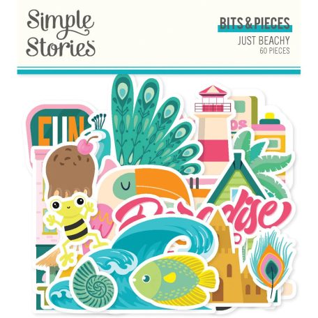 Simple Stories Just Beachy Kivágatok Bits & Pieces 1 csomag