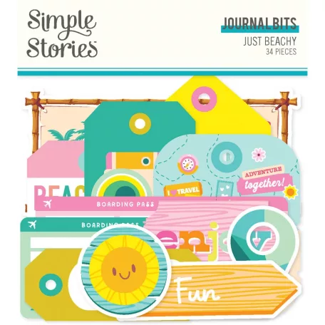 Simple Stories Just Beachy Kivágatok Journal Bits & Pieces 1 csomag