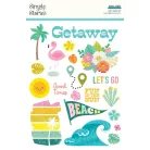 Simple Stories Just Beachy Matrica Rub-Ons 2 ív