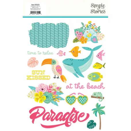 Simple Stories Just Beachy Matrica Rub-Ons 2 ív