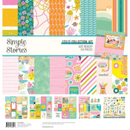 Simple Stories Just Beachy Scrapbook papírkészlet Collection Kit 12" (30 cm) 1 csomag