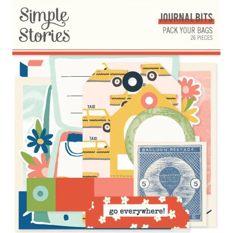 Simple Stories Pack Your Kivágatok Journal Bits & Pieces 1 csomag