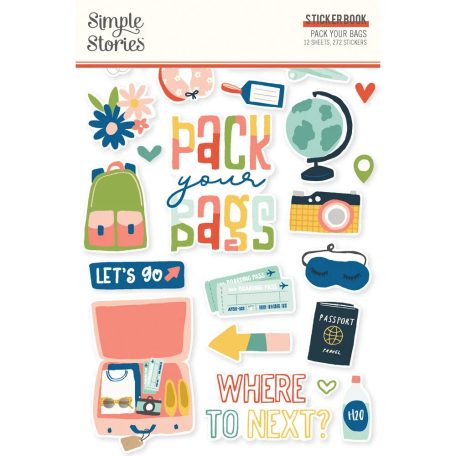 Simple Stories Pack Your Matrica Sticker Book 12 ív