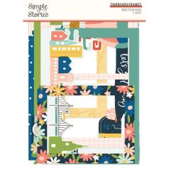 Simple Stories Pack Your Chipboard Chipboard Frames 1 csomag