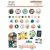 Simple Stories Pack Your Díszítőelem Decorative Brads 1 csomag