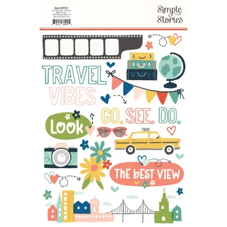 Simple Stories Pack Your Matrica Rub-Ons 2 ív