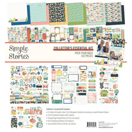 Simple Stories Pack Your Scrapbook papírkészlet Collector's Essential Kit 12" (30 cm) 1 csomag