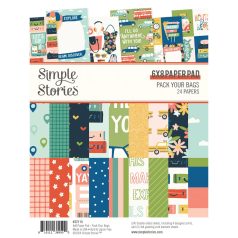   Simple Stories Pack Your Papírkészlet Paper Pad 6"x8" 24 lap