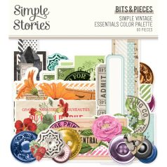   Simple Stories Simple Vintage Essentials Color Palette Kivágatok Palette Bits & Pieces 1 csomag