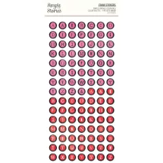   Simple Stories Simple Vintage Essentials Color Palette Matrica Foam Stickers Type Keys Warm 2 ív