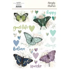   Simple Stories Simple Vintage Essentials Color Palette Matrica Rub-Ons 2 ív