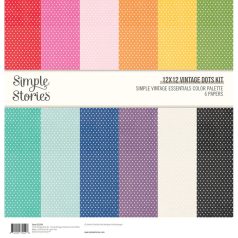   Simple Stories Simple Vintage Essentials Color Palette Scrapbook papírkészlet Vintage Basics Kit 12" (30 cm) 1 csomag