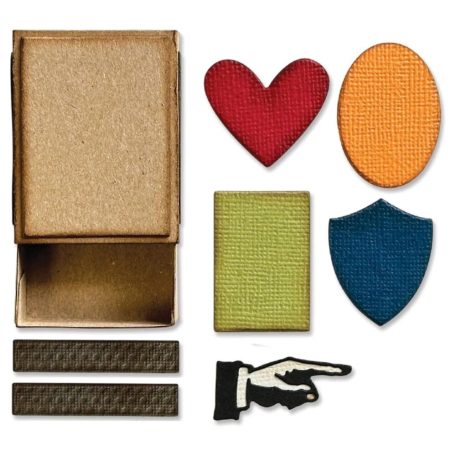 Sizzix Vault Matchbox Vágósablon Tim Holtz Thinlits Die Set  (1 csomag)
