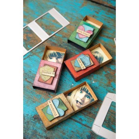 Sizzix Vault Matchbox Vágósablon Tim Holtz Thinlits Die Set  (1 csomag)