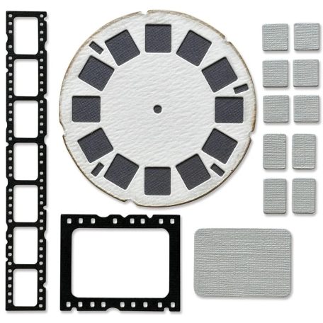 Sizzix Vault Picture Show Vágósablon Tim Holtz Thinlits Die Set  (1 csomag)