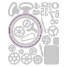 Sizzix Vault Funky Floral Wreath Vágósablon Tim Holtz Thinlits Die Set  (1 csomag)