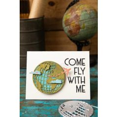   Sizzix Vault World Travel Vágósablon Tim Holtz Thinlits Die Set  (1 csomag)