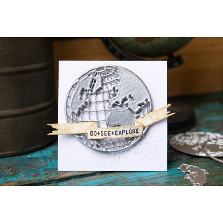 Sizzix Vault World Travel Vágósablon Tim Holtz Thinlits Die Set  (1 csomag)