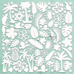   Mintay Papers Chipboard 12" (30 cm) - Decor - Tropical - Chippies (1 ív)