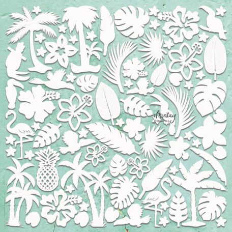 Mintay Papers Chipboard 12" (30 cm) - Decor - Tropical - Chippies (1 ív)