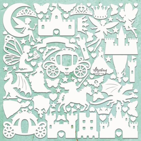 Mintay Papers Chipboard 12" (30 cm) - Decor - Dreamland - Chippies (1 ív)