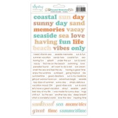   Mintay Papers Coastal Memories Matrica Paper Stickers Words  1 csomag