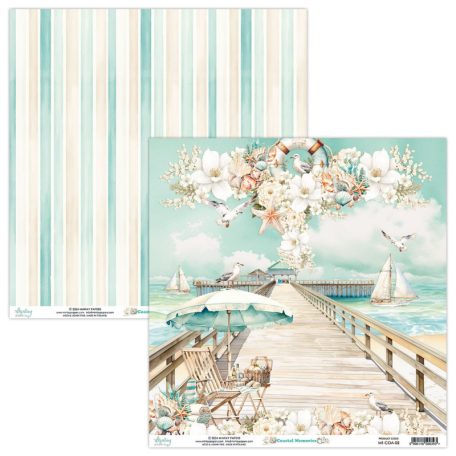 Mintay Papers Coastal Memories Scrapbook papírkészlet  Collection Set 12" (30 cm) 12 lap