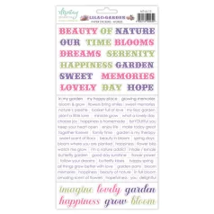   Mintay Papers Lilac Garden Matrica Paper Stickers Words  1 csomag