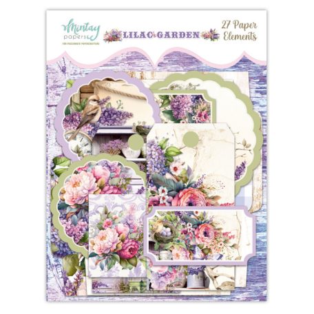 Mintay Papers Lilac Garden Kivágat Paper Elements  1 csomag