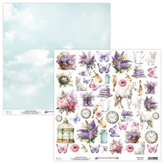   Mintay Papers Lilac Garden Scrapbook papír Kivágóív Elements 12" (30 cm) 1 lap