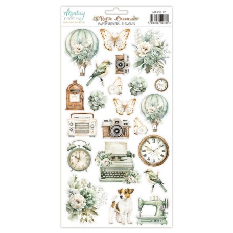 Mintay Papers Rustic Charms Matrica Paper Stickers Elements  1 csomag