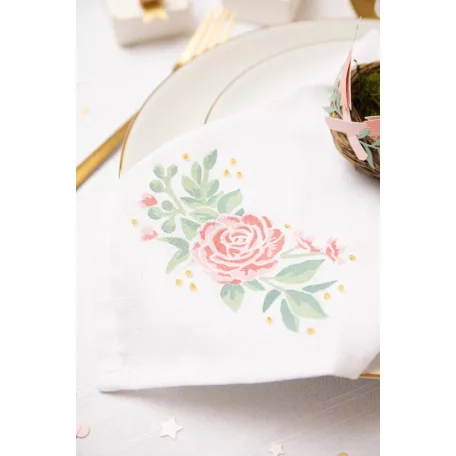 Sizzix Floral Borders Stencil  Layered Stencil (4 db)