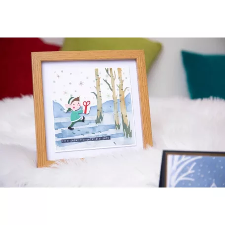 Sizzix Winter Scene Stencil  Layered Stencil (4 db)