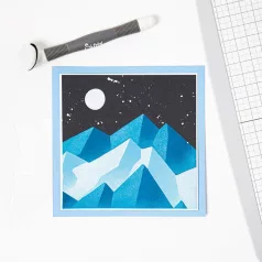 Sizzix Mountain Scene Stencil  Layered Stencil (4 db)
