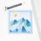 Sizzix Mountain Scene Stencil  Layered Stencil (4 db)