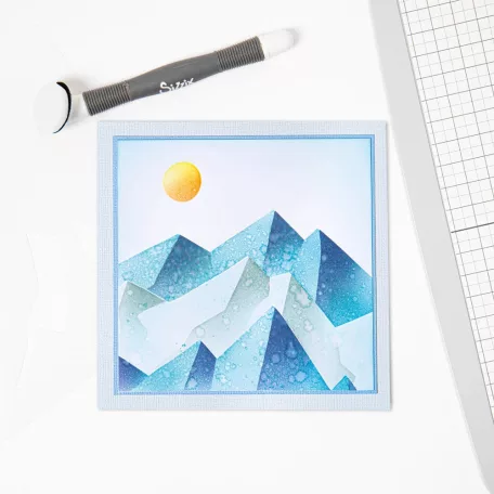 Sizzix Mountain Scene Stencil  Layered Stencil (4 db)
