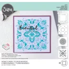 Sizzix Mosaic Flowers Stencil  Layered Stencil (4 db)
