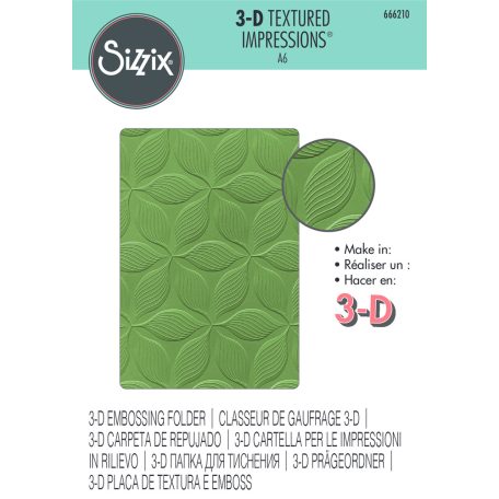 Sizzix Defined Petals 3D Domborító mappa  3D Textured Impressions  (1 db)