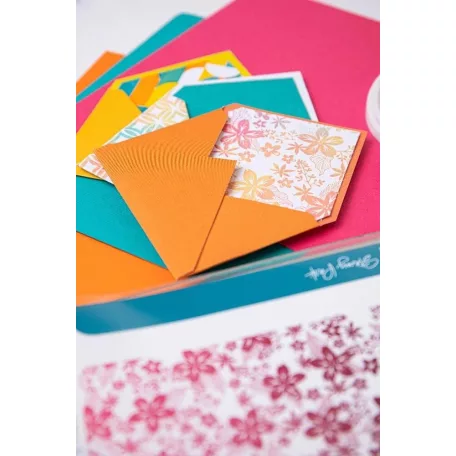 Sizzix Cosmopolitan, Petals Szilikonbélyegző Stacey Park Clear Stamps (1 db)