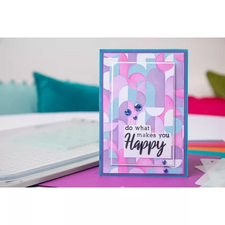 Sizzix Cosmopolitan, Around the Block Stencil Stacey Park Sizzix Layered Stencil (4 db)