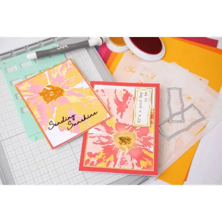 Sizzix Cosmopolitan, Floral Impressions Stencil Stacey Park Sizzix Layered Stencil (4 db)