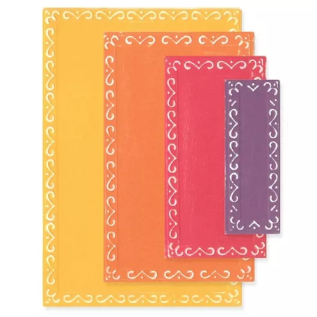 Sizzix Renee Deco Rectangles Vágósablon Stacey Park Fanciful Framelits (1 csomag)