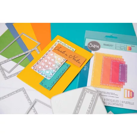 Sizzix Renee Deco Rectangles Vágósablon Stacey Park Fanciful Framelits (1 csomag)