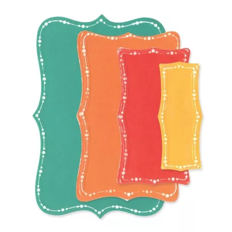 Sizzix Doris Dotted Top Note Vágósablon Stacey Park Fanciful Framelits (8 db)