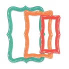 Sizzix Doris Dotted Top Note Vágósablon Stacey Park Fanciful Framelits (8 db)