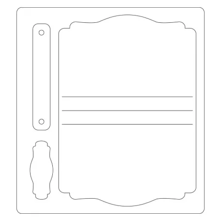 Sizzix Mini Book Vágósablon Eileen Hull ScoreBoards (1 db)
