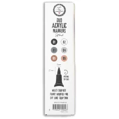   Art by Marlene Browns Akril marker Duo Acrylic Markers Soft Brush (3 db)