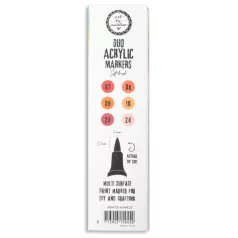   Art by Marlene Reds Akril marker Duo Acrylic Markers Soft Brush (3 db)