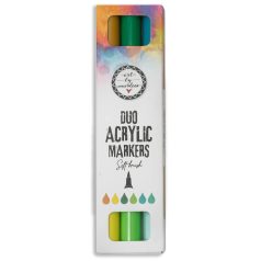   Art by Marlene Greens Akril marker Duo Acrylic Markers Soft Brush (3 db)