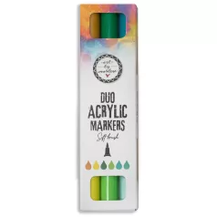   Art by Marlene Greens Akril marker Duo Acrylic Markers Soft Brush (3 db)